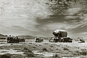 Jumbo being delivered to the Trinity Test