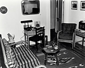Interior of typical house,Los Alamos 1943-45