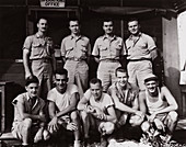 Crew which dropped the first atomic bomb