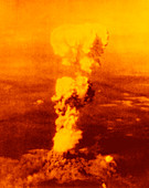 Atomic burst over Hiroshima