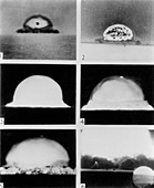 Detonation of first atomic bomb