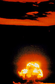 Fireball of first atomic bomb in 1945