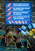 Anti-rabies sign,St Andrews,Scotland
