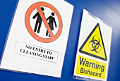 Laboratory warning signs