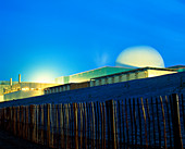 Sizewell 'B' nuclear power station,dusk