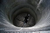 Nuclear industry,cooling tower interior
