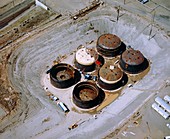 High-level atomic waste storage tanks