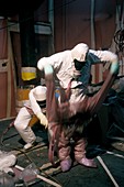 Nuclear decontamination workers