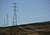 Power lines,Omarama,New Zealand