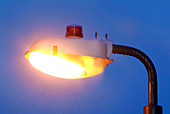 Street lighting with photoelectric switch
