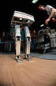 UWCC biped robot in action at Robot Olympics