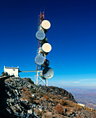 Telecommunications tower La Silla Chile