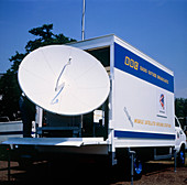 Outside broadcast mobile satellite ground station