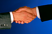 Handshake between two businessmen