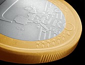 One euro coin,SEM