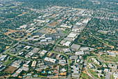 Aerial view of Silicon Valley
