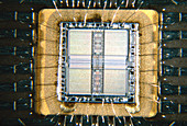 Macrophoto of UVE-PROM integrated circuit