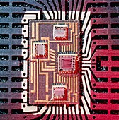 Hybrid integrated circuit chip
