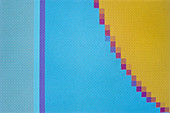 Abstract computer graphic pattern showing pixels