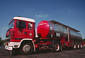 Road tanker used for bulk haulage of liquids