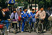 Cyclists in Beijing,China
