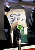 Empty petrol pump