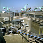 Cardiff barrage lock