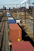 Freight train,Indiana,USA