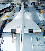 Concorde undergoing maintenance