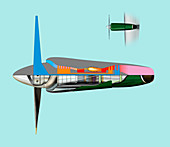 Turboprop aeroplane engine