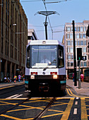 Tram in Manchester street,1992