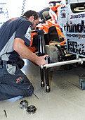 Formula One car preparation