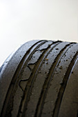 Used Formula One car tyres