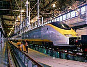 Eurostar Channel Tunnel test train in depot