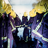 Firefighters' cloakroom