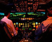 Boeing 737 simulator cockpit