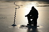 Ice fishing,Sweden