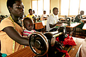 Working mother and child,Uganda