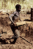 Making mud bricks,Uganda