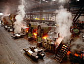 Steel mill interior