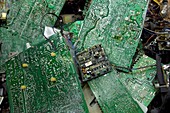 Recycling computer circuit boards
