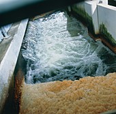 View of flotation waste water treatment