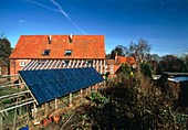 Solar panels at Britain's first autonomous house