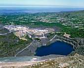 View of the Penrhyn slate quarry,North Wales