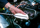 Engine oil check