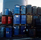 Chemical waste storage
