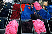 Textile industry,dyed cloths