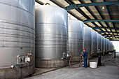 Wine storage tanks