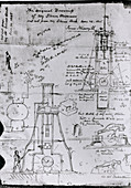 Original drawing of Nasmyth's steam hammer