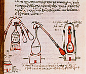 Page from alchemical treatise by Zosimus
